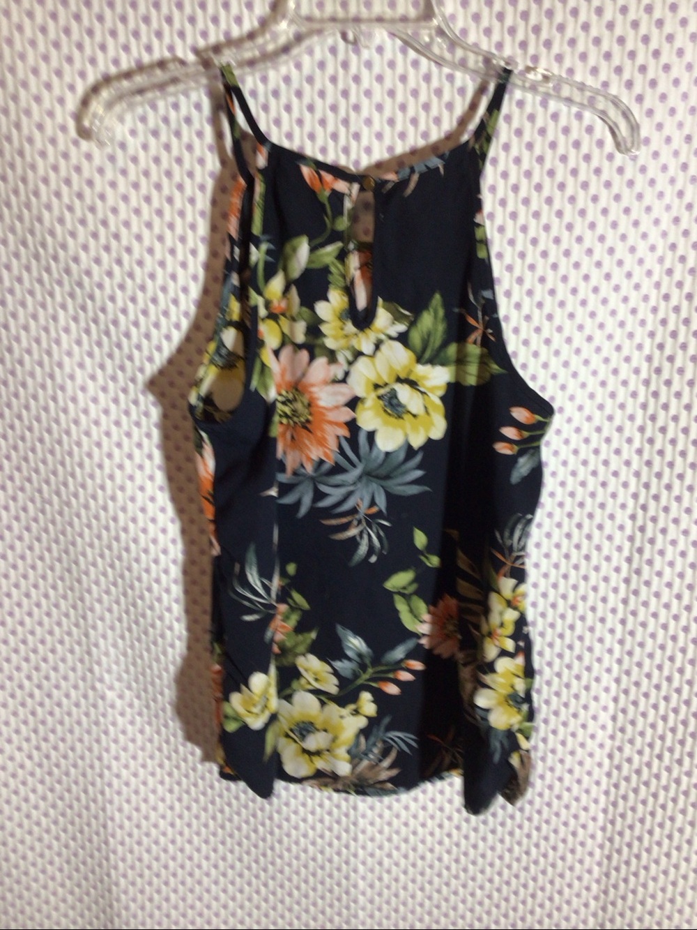 Mind Code Floral Halter Top - Picture 4 of 4